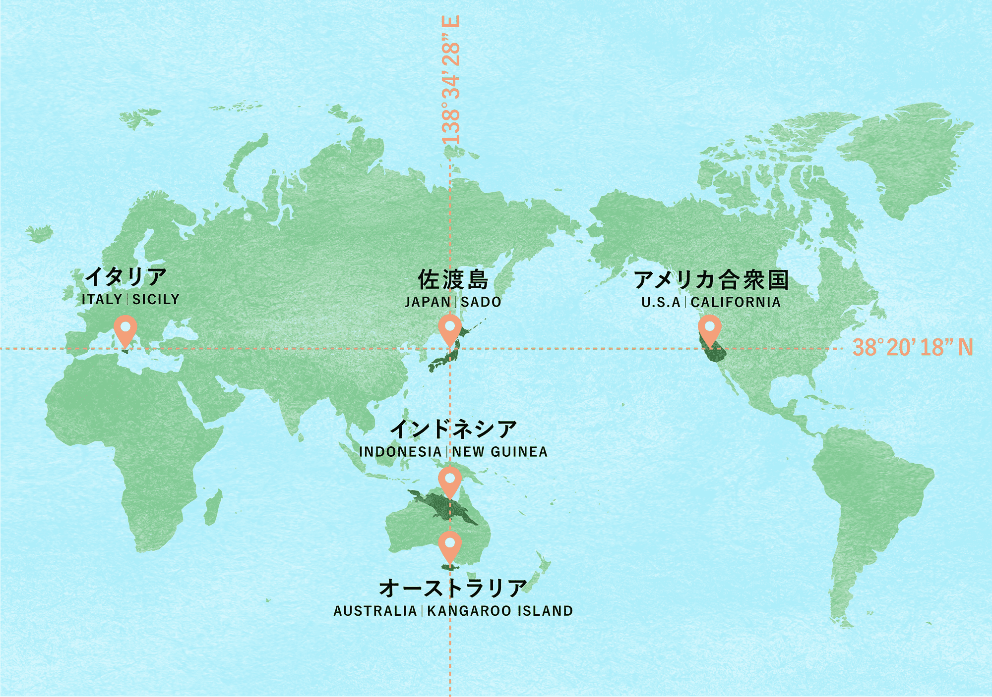 東経138度34分28秒
北緯38度20分18秒
