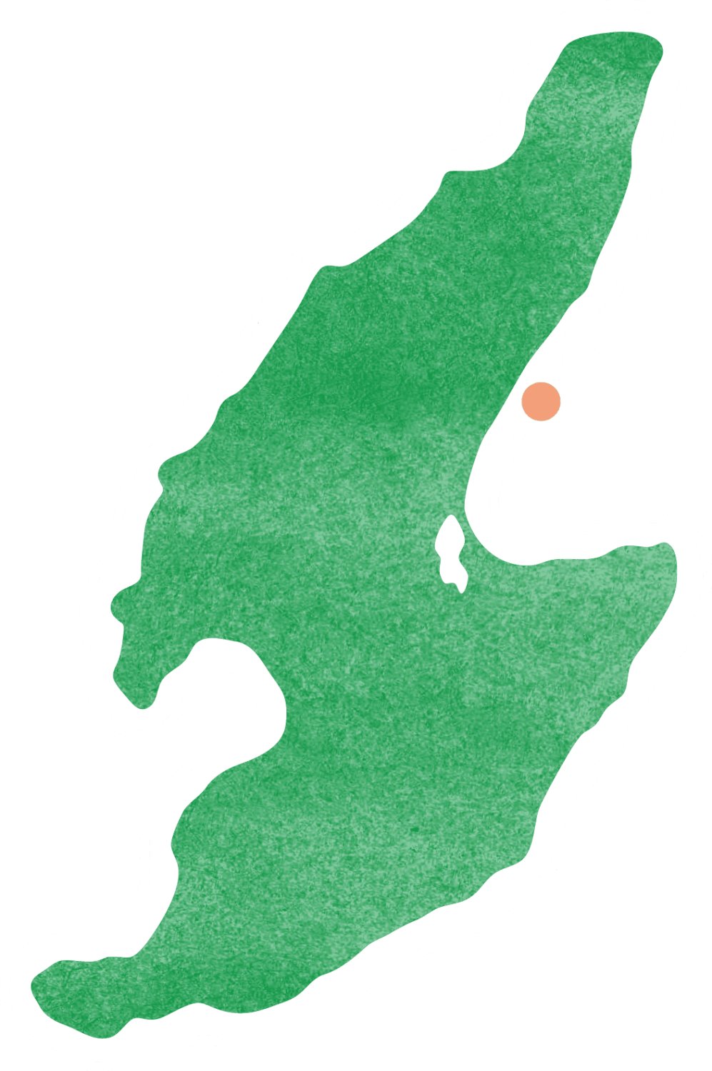 佐渡島の外周イメージ